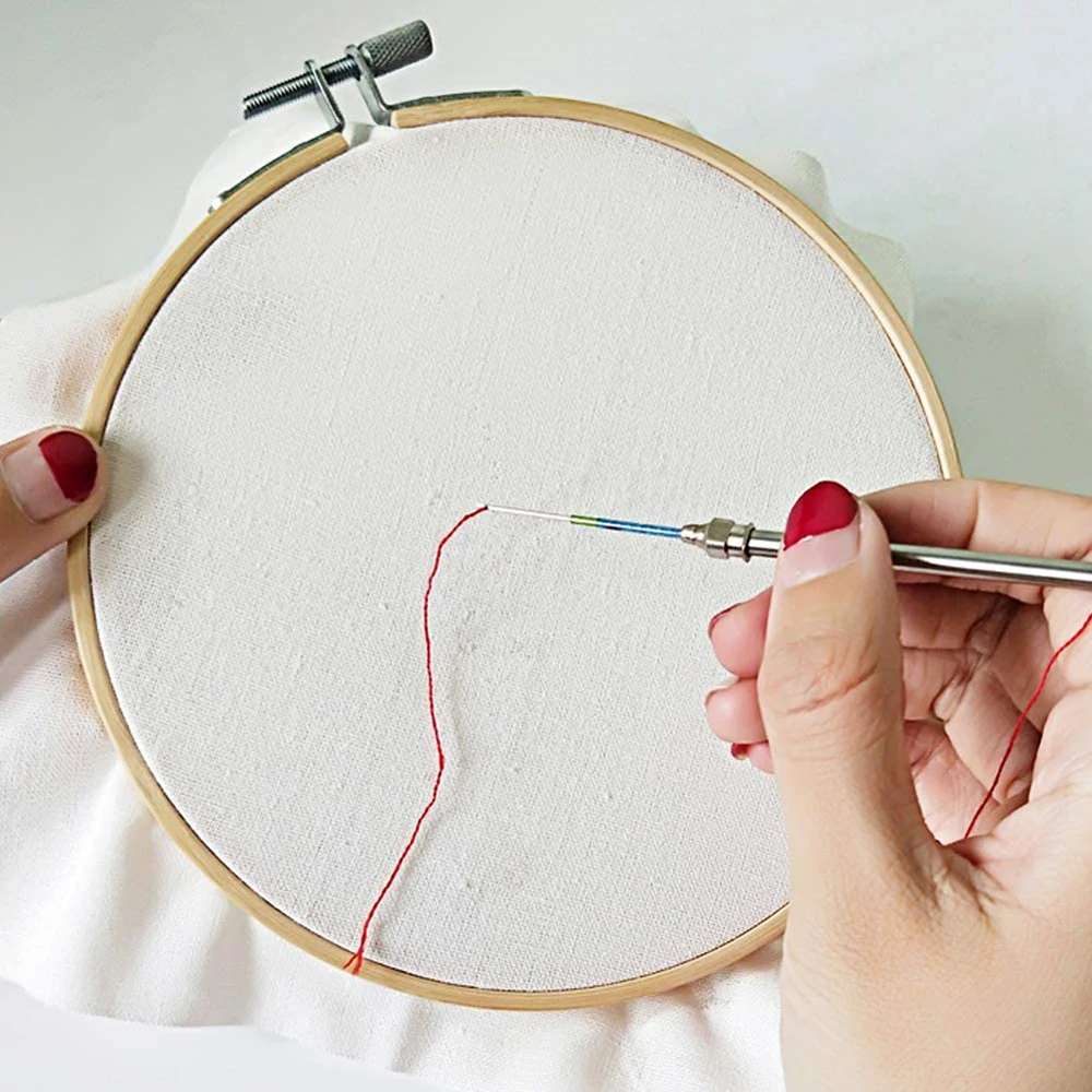 

2/5Pcs Embroidery Stitching Punch Needle DIY Cross Stitch Embroidery Pen with Bottle for Stitching Knitting Sewing Accessories