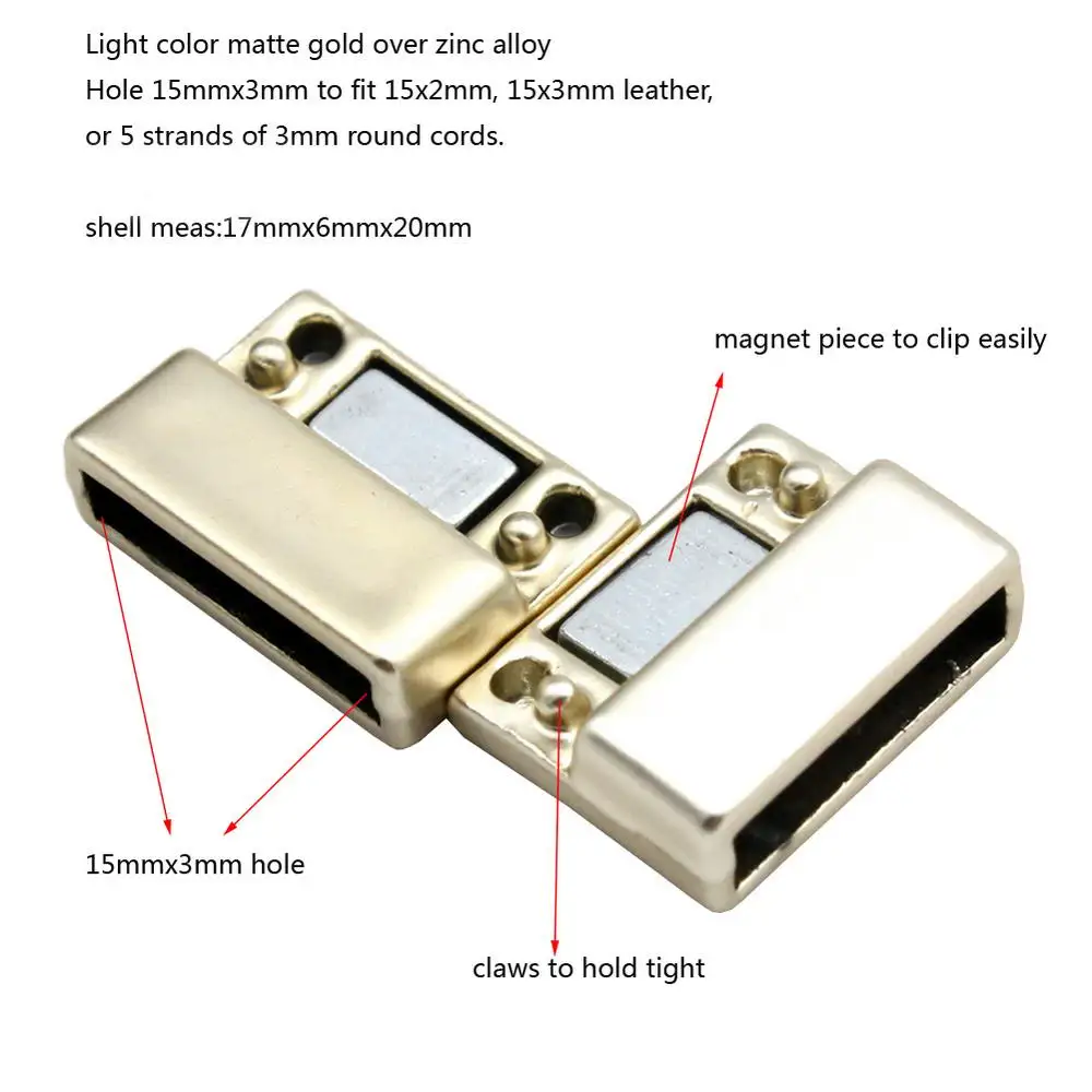 

Aaazee 15mmx3mm Inner Hole Curved Matte Gold Clasps and Closure for Bracelet Making Jewelry Supply