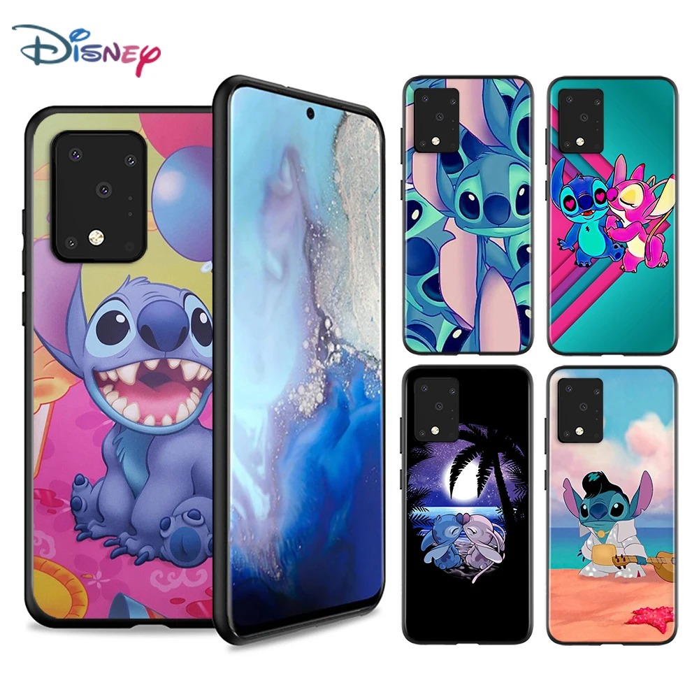 

Disney Cartoon Stitch For Samsung A72 A52 A02 S A32 A12 A42 A51 A91 A81 A71 A41 A31 A21 S A11 A01 UW Black Phone Case