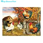 Осенняя ферма курятник животные Алмазная картина круглая полная дрель Nouveaute DIY мозаика вышивка 5D Вышивка крестом домашний декор
