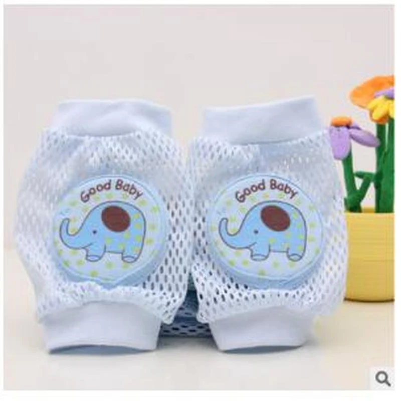 Rodilleras de seguridad de algod&oacute;n para beb&eacute;, calentadores de piernas infantiles, transpirables, de malla para ni&ntilde;o peque&ntilde;o, almohadillas para rodillas con dibujos animados, 1 par-3