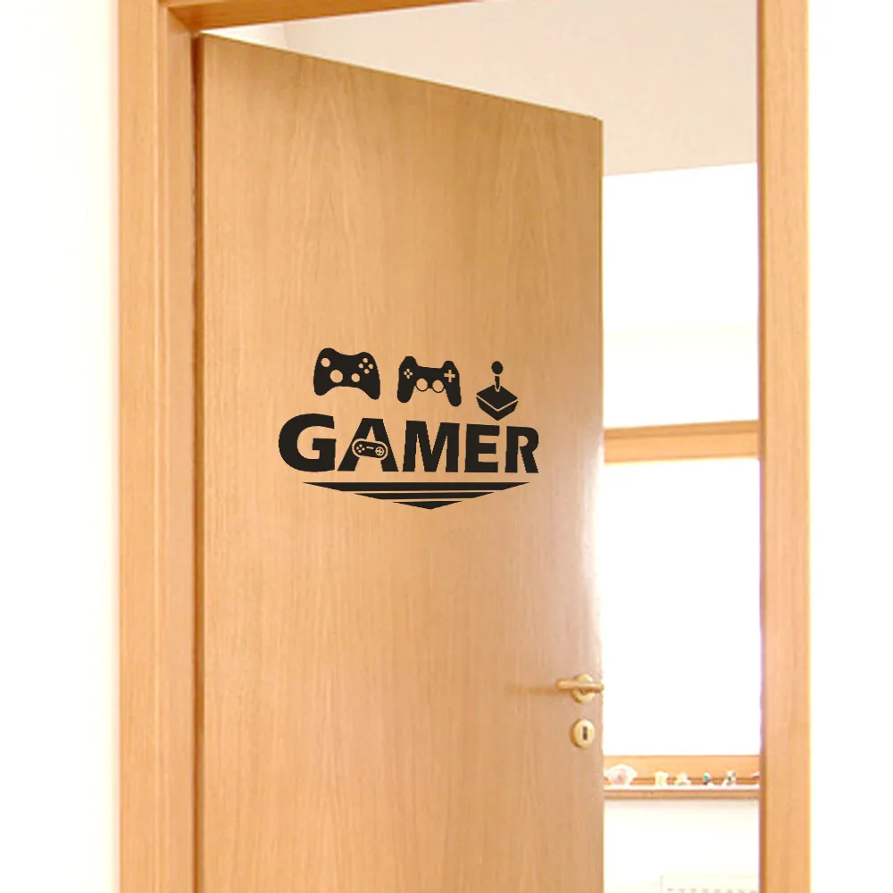 

Gamer Home Decor Wall Sticker Decal Bedroom Vinyl Art Mural Wall Sticker Home Door Decor Wallstickers Mural pegatinas gamer 64P