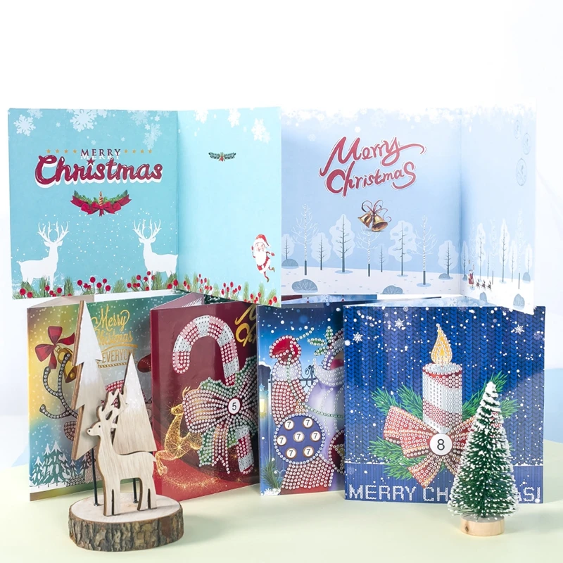 5D алмазная картина поздравительная открытка Рождественское украшение день