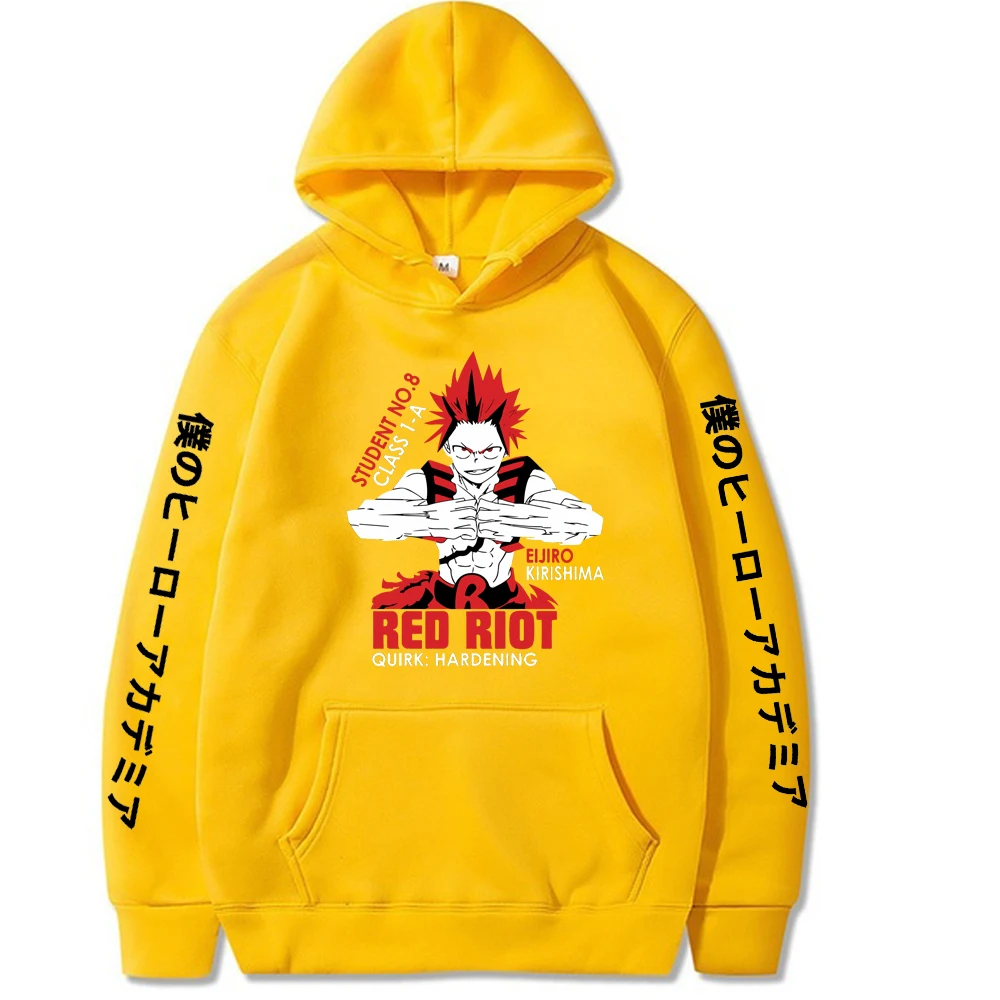 Толстовка с капюшоном My Hero моя геройская Академия Eijiro Kirishima для мужчин и женщин