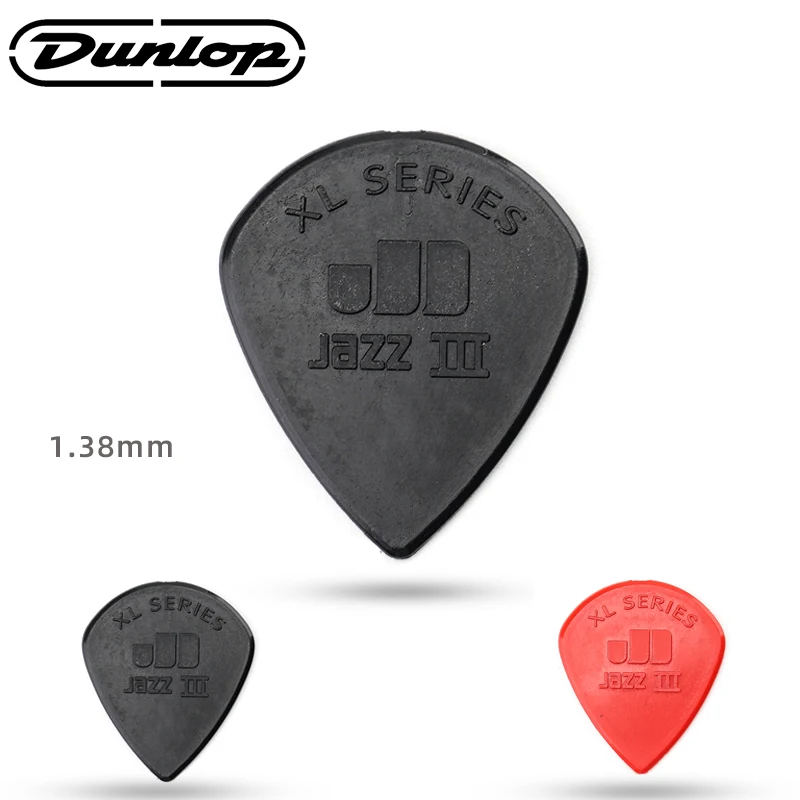 Dunlop Pick. 47R XL JAZZ 3 нейлоновые Нескользящие медиаторы для акустической/электрической гитары. Толщина: 1,38 мм.