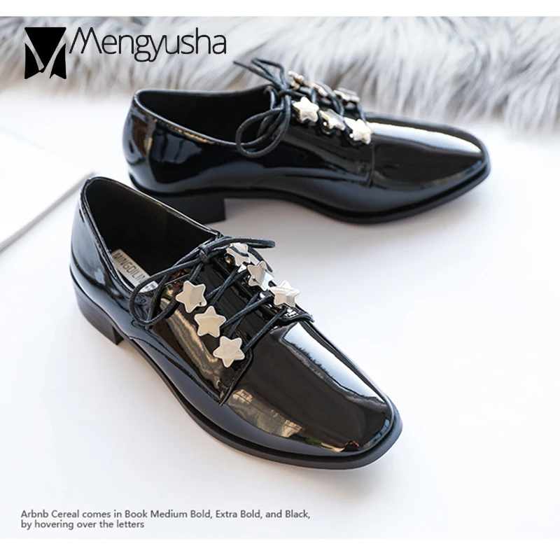 Женская обувь из лакированной кожи коллекция 2019 года сезон осень зима новые