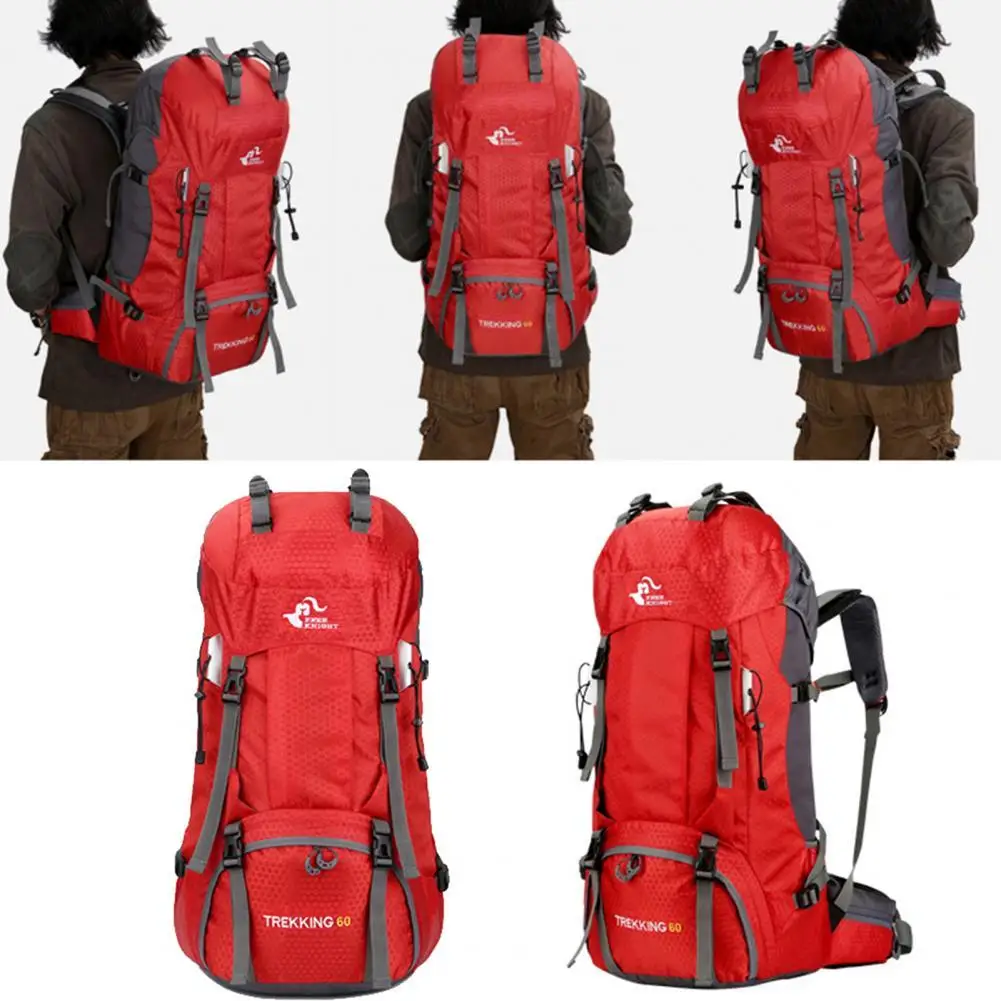 

60L Large Capacity Backpack Multifunctional Storage Rucksack with Rain Cover for Outdoor Sports