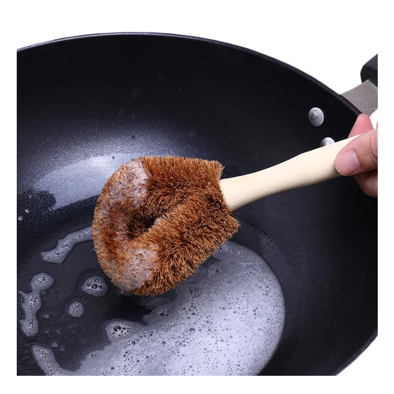 RSCHEF натуральная Кокосовая коричневая антипригарная щетка для масла с длинной