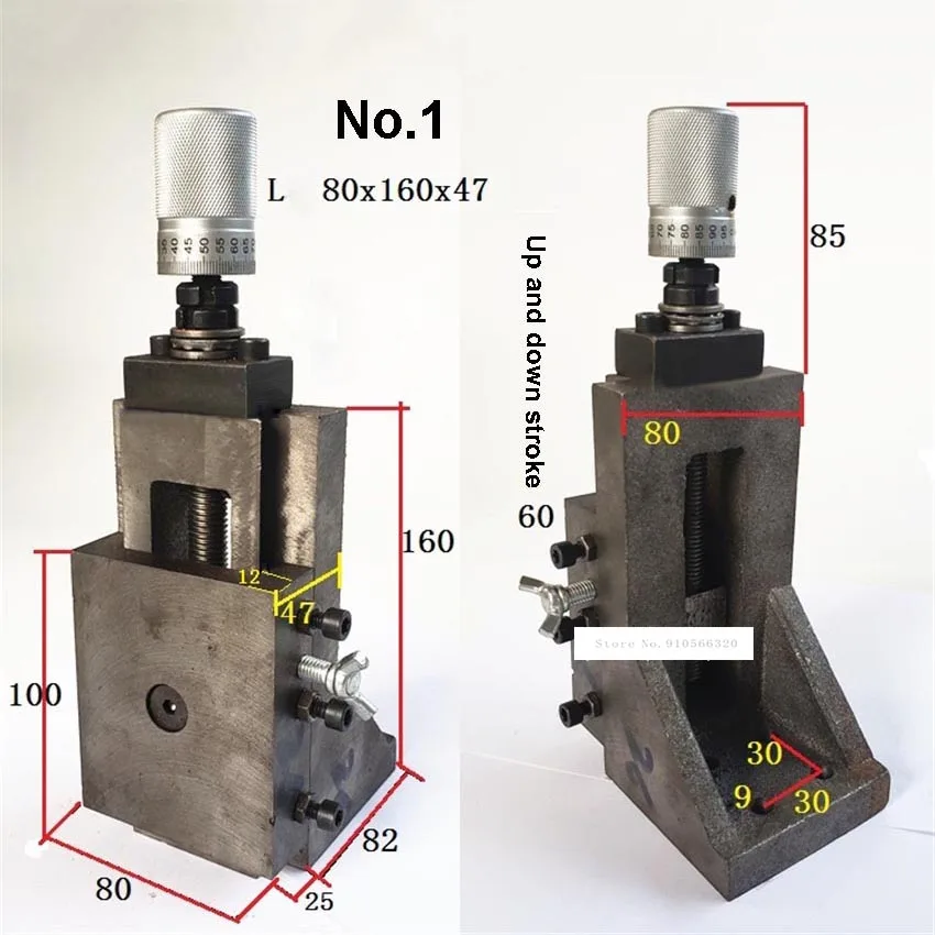 Cylindrical Scale Vertical Right Angle Dovetail Slot With Rod Screw Carriage Slide Table Pallet L-type Lifting Slide No. 1