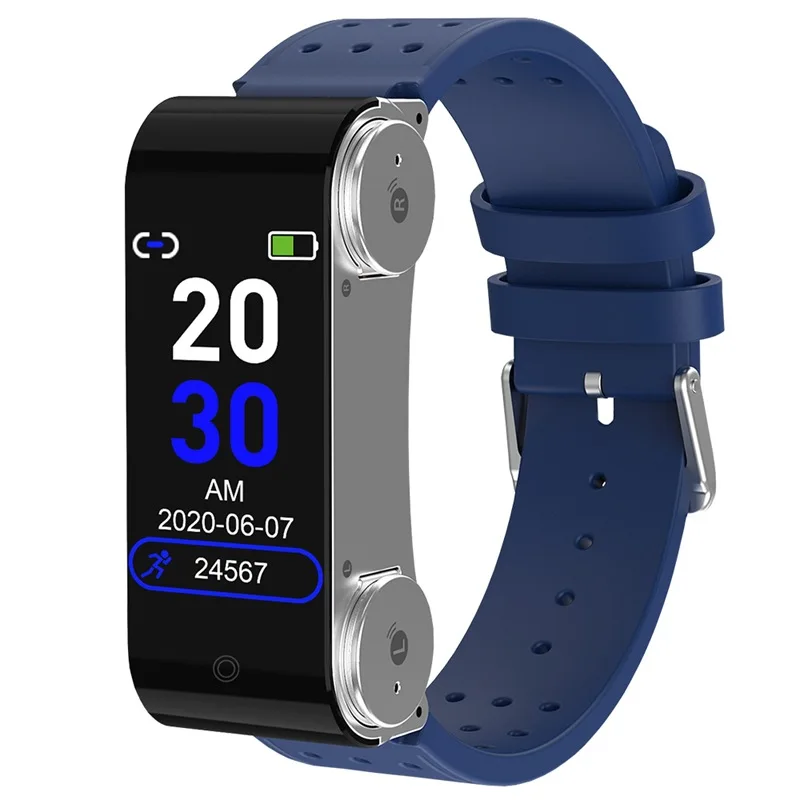 

Kaili Smart Watch Dual Bluetooth Headset Tws Two-In-One Wristwatch Temperature And Blood Pressure Bracelet