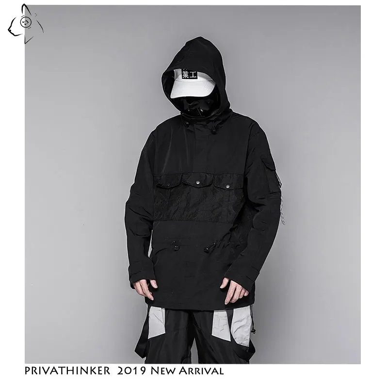 Privathinker 2019 мужские хип хоп осенние куртки высокого качества свободные Харадзюку