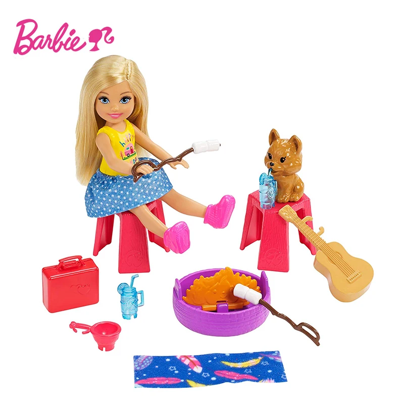 

Barbie Doll Little Kelly Camper RV Children's Toy Gift Box Girl Princess Birthday Gift FXG90