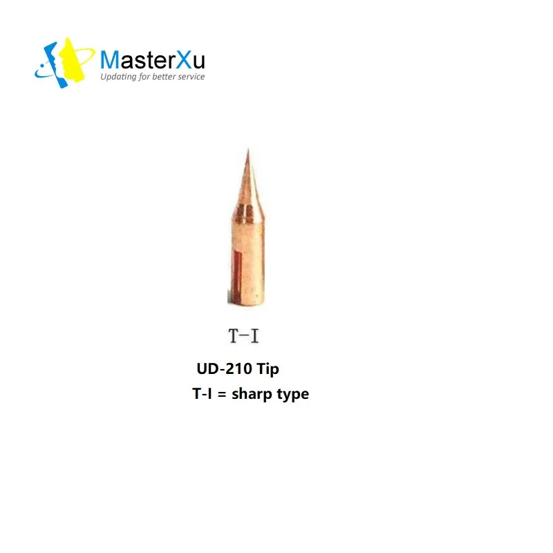 

MaterXu JABEUD UD-210 Copper Tip JBC C210 Alternative Bit Soldering Iron Nozzle For Phone PCB Motherboard Welding Work
