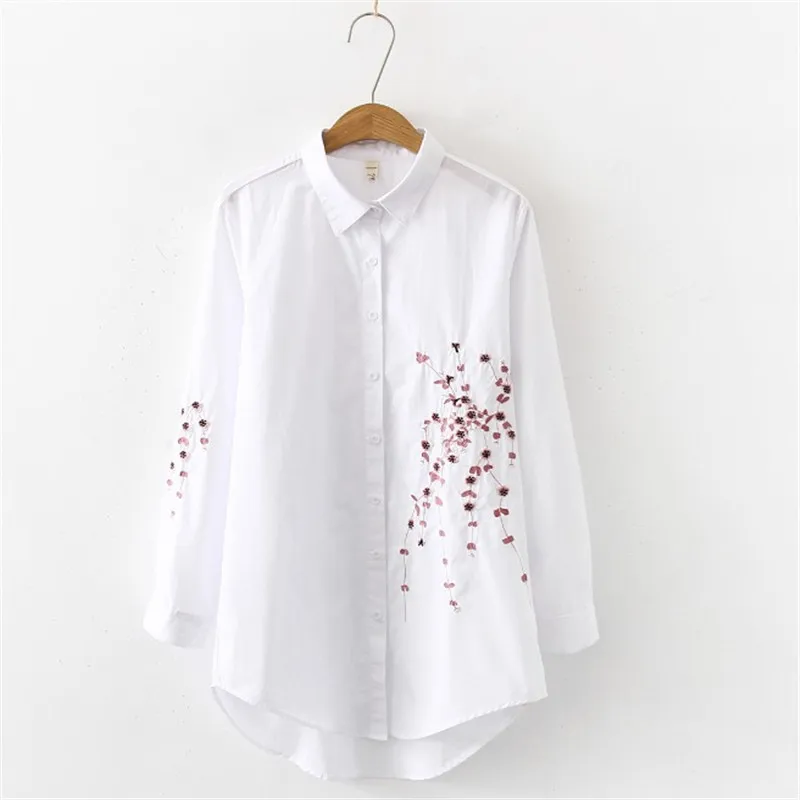 Рубашка женская длинная с вышивкой 2019| |