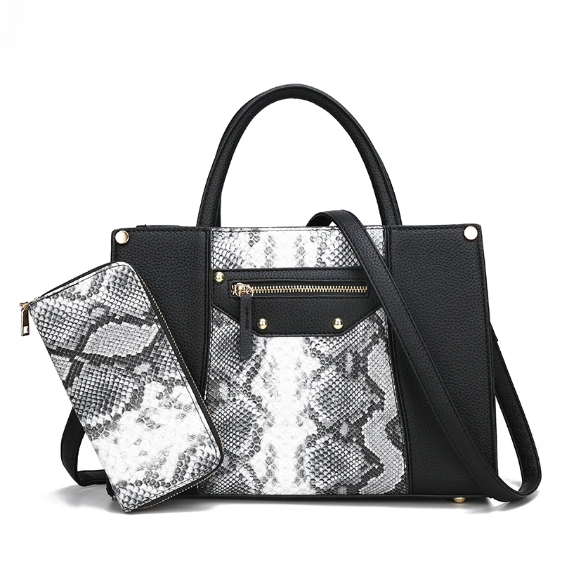 

High Quality Women Pu Leather Handbags Large Capacity Ladies Purses Set Shoulder Bag Fashion Designer Female Messenger Tote Bags