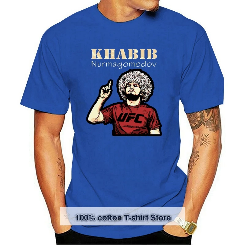 

Men Khabib Nurmagomedov Boxing T-Shirt 229 Boxing Leisure Round Neck Short Sleeve Tops 100% Cotton Tees Summer T Shirt