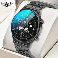 lige fashion sport men smart watch bracelet smartwatch fitness tracker full touch waterproof smart watch clock for android ios