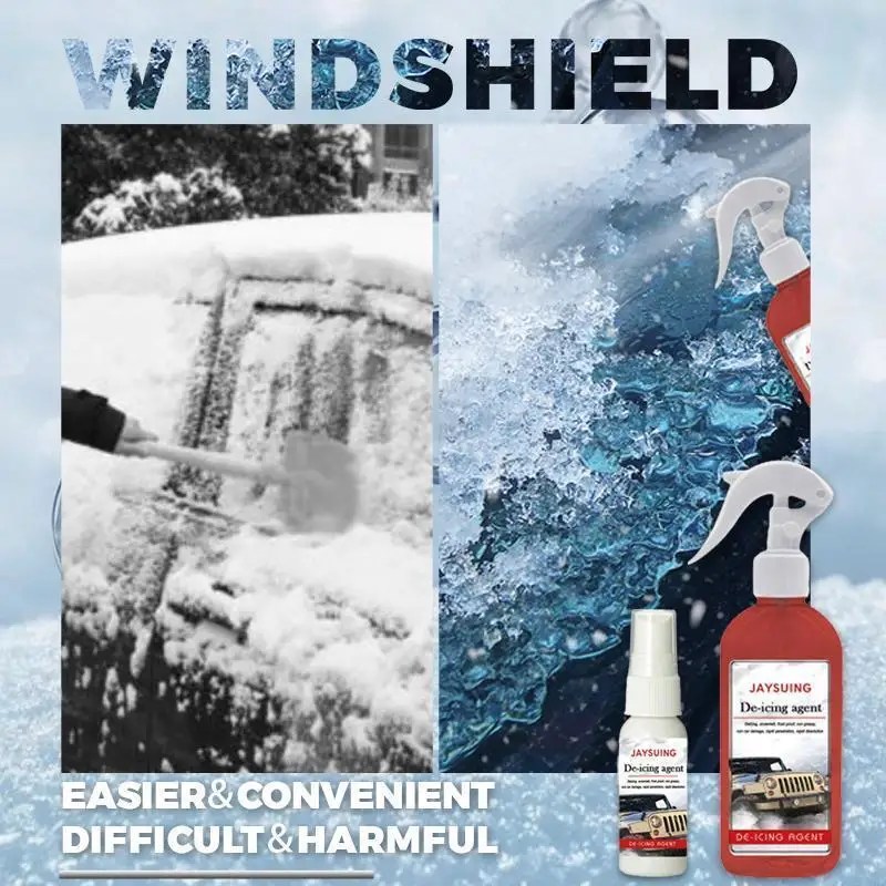 

30/100ML Convenient Car Deicing Agent For Auto Windows and Handles Freezing
