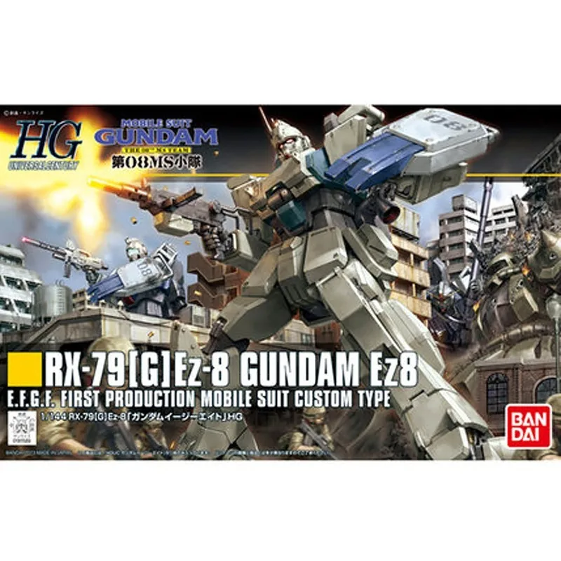 

Bandai Gundam Assemblage Hguc 155 RX-79 [G]Ez-8 Gundam Airborne Rugzak Anime Figures Assembled Action Figure Collection Model