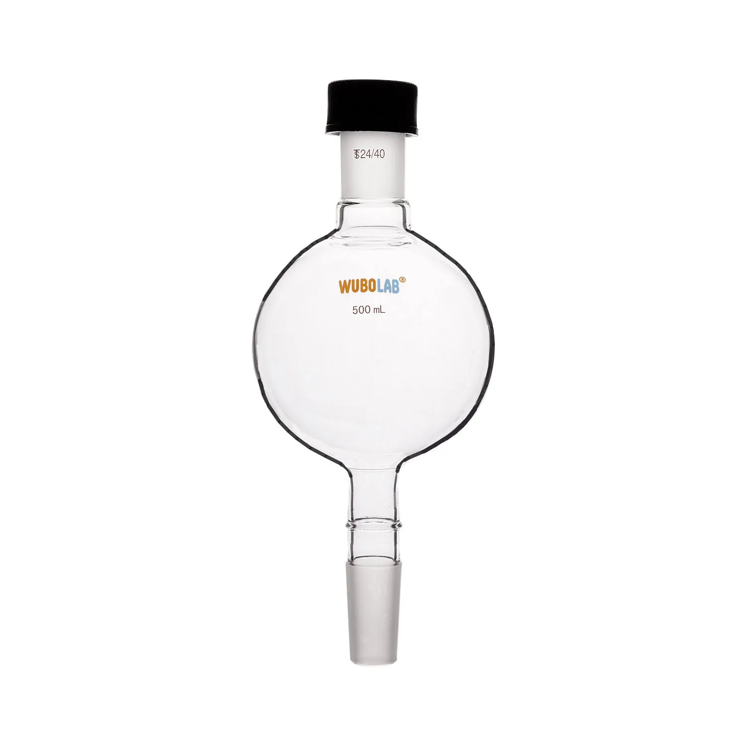 WUBOLAB 100 250 500 1000мл Стеклянная хроматографическая колонна с резервуаром и соединением Родависс, усиленным стенкой.