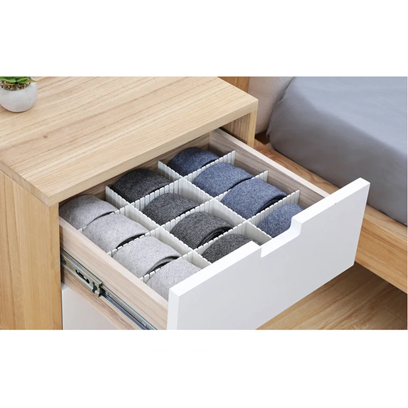 Drawer Free Combination Partition Compartment Finishing Grid For Socks Underwear Organizer |
