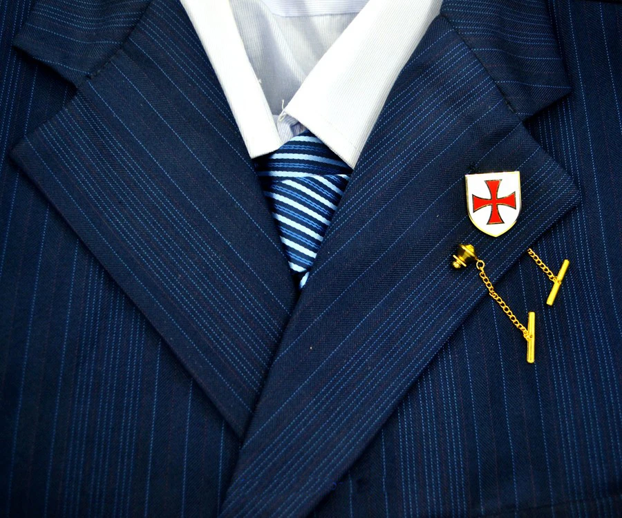 Масонская эмблема значок булавки на лацканы масон вольный каменщик храмовник