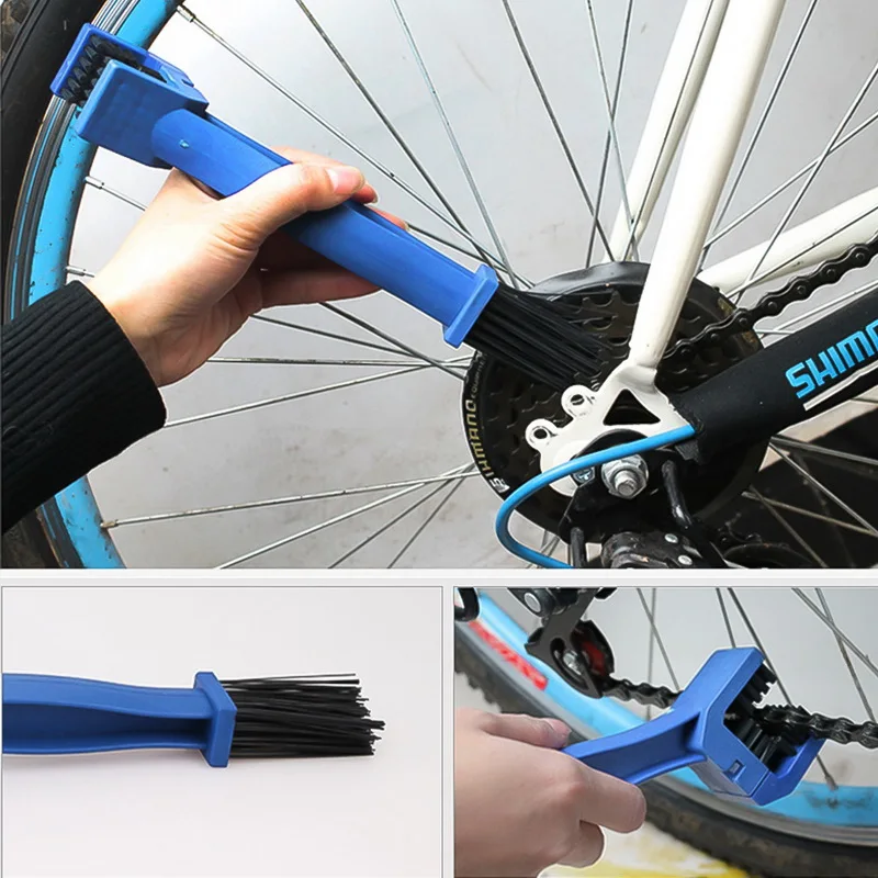 

1Pc Bicycle Chain Clean Brush Gear Brush Cleaning Tool Multi-Purpose For Bikes Motorcycle Chain Clean Brush Outdoor Cycling