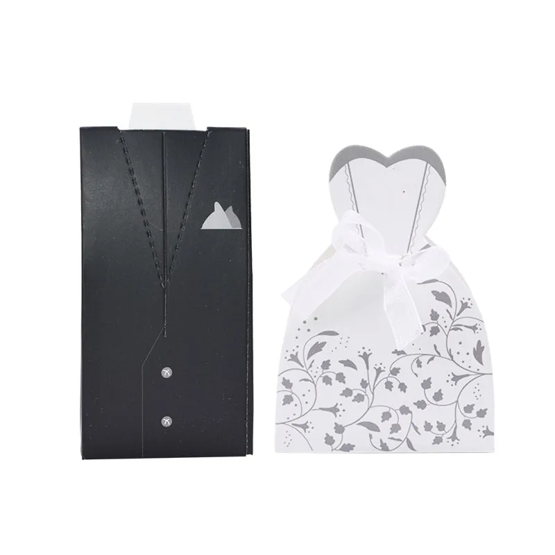 10/20/30 шт платье жениха и невесты креативные бумажные коробки сделай сам свадебные