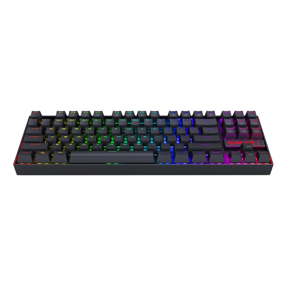 redragon kumara k552 rgb backlighting 87 key blue switches wired mechanical gaming keyboard k552rgb for pc gamers free global shipping