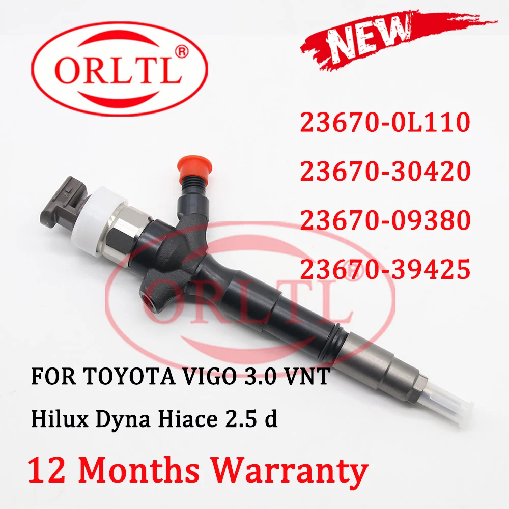 

Diesel Engine Injector 23670-09380 Nozzle 23670-0L110 23670-30420 23670-39425 For TOYOTA VIGO 3.0 VNT Hilux Dyna Hiace 2.5 d