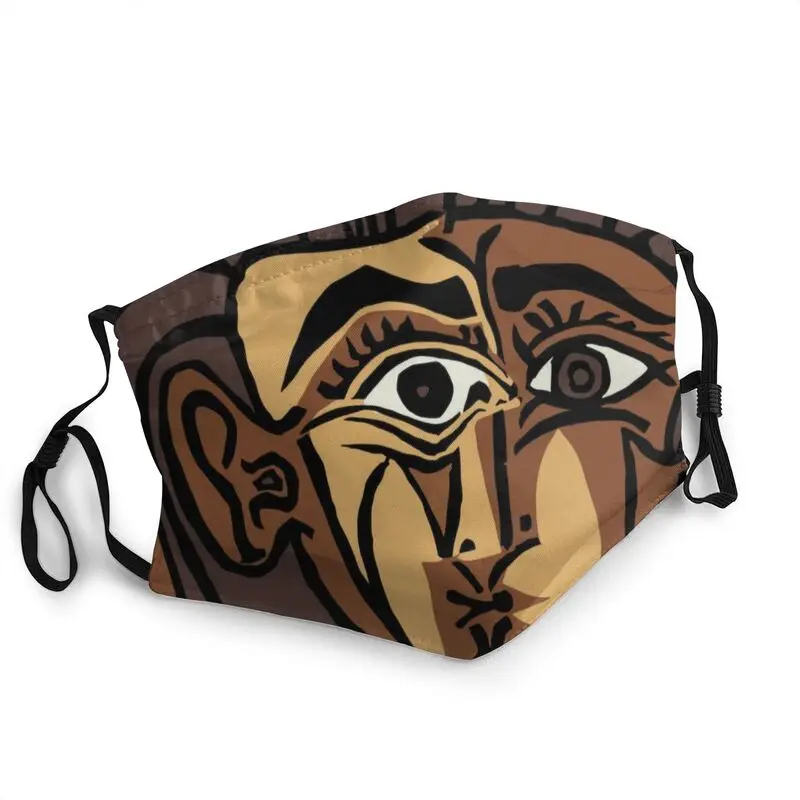

Pablo Picasso Adjustable Face Mask Unisex Adult Art Cubism Surrealism Artist Spanish Protection Cover Respirator Mouth-Muffle