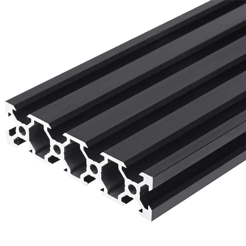 Высокое качество и долговечность 100 200 мм черный 2080 V Slot алюминиевый профиль