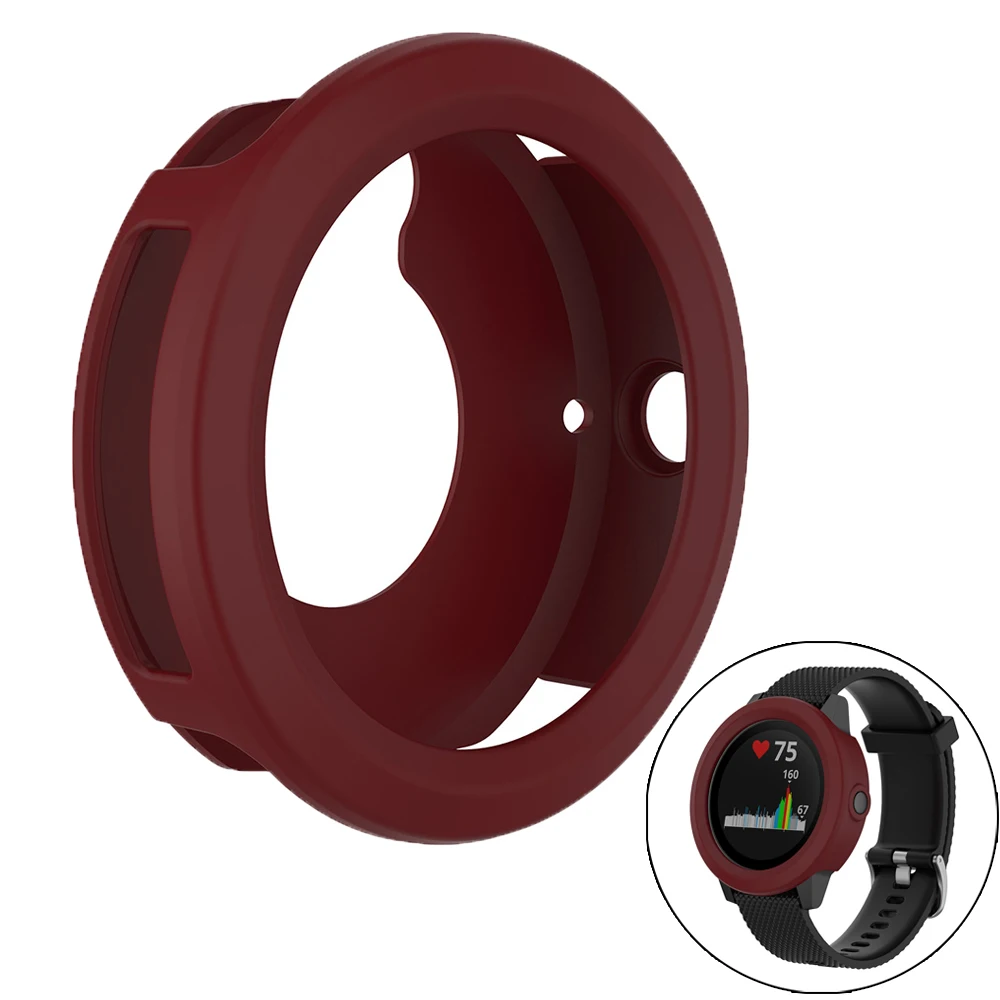Wine Red Мягкий силиконовый резиновый чехол защитный чехол для Garmin Vivoactive 3 чехол для часов Garmin Vivoactive3 защитный чехол - Цвет: Wine Red