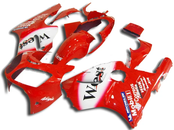 

100%NEW White Red Fairing Kit FOR KAWASAKI NINJA ZX-12R 02-05 ZX 12R 02 03 04 05 ZX 12R 2002 2003 2004 2005 Fairing Parts WEST