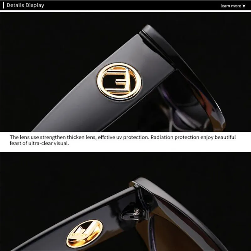 

Men and women fashion sunglasses Designer cat eye sunglasses Letter hollow metal glasses Outdoor sports mirror leisure Includes