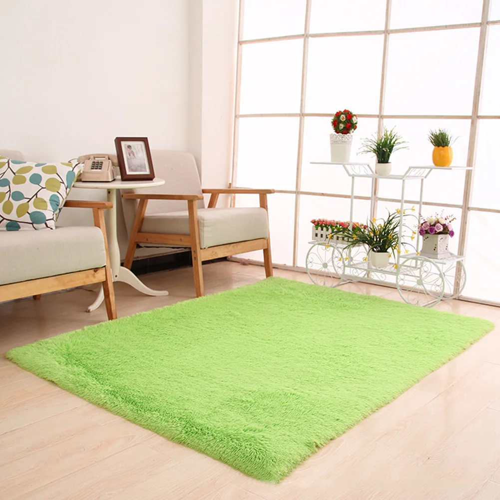 

40*60*3cm Plush Shaggy Soft Carpet Area Rugs Slip Resistant Floor Mats For Parlor Living Room Bedroom Home Supplies