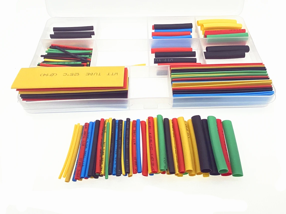 164 шт./кор. комплект Полиолефиновая термоусадочная трубка кабельная проводка