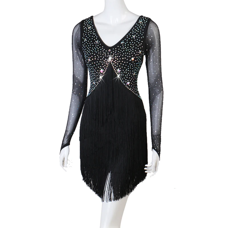 Женское платье для латиноамериканских танцев соревнований по