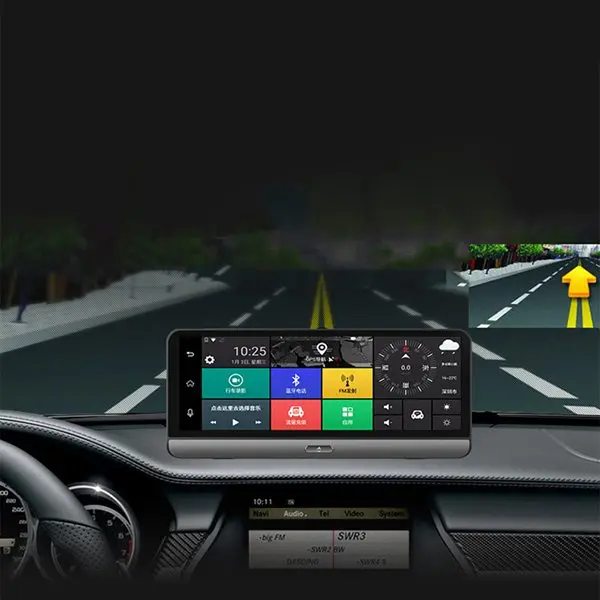 8 дюймов сенсорный экран 1080P Dashboard складной 3g Автомобильный видеорегистратор Wifi