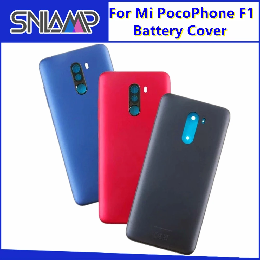Xiaomi PocoPhone F1 Крышка батарейного отсека задняя дверь чехол + рамка камеры для Pocophone
