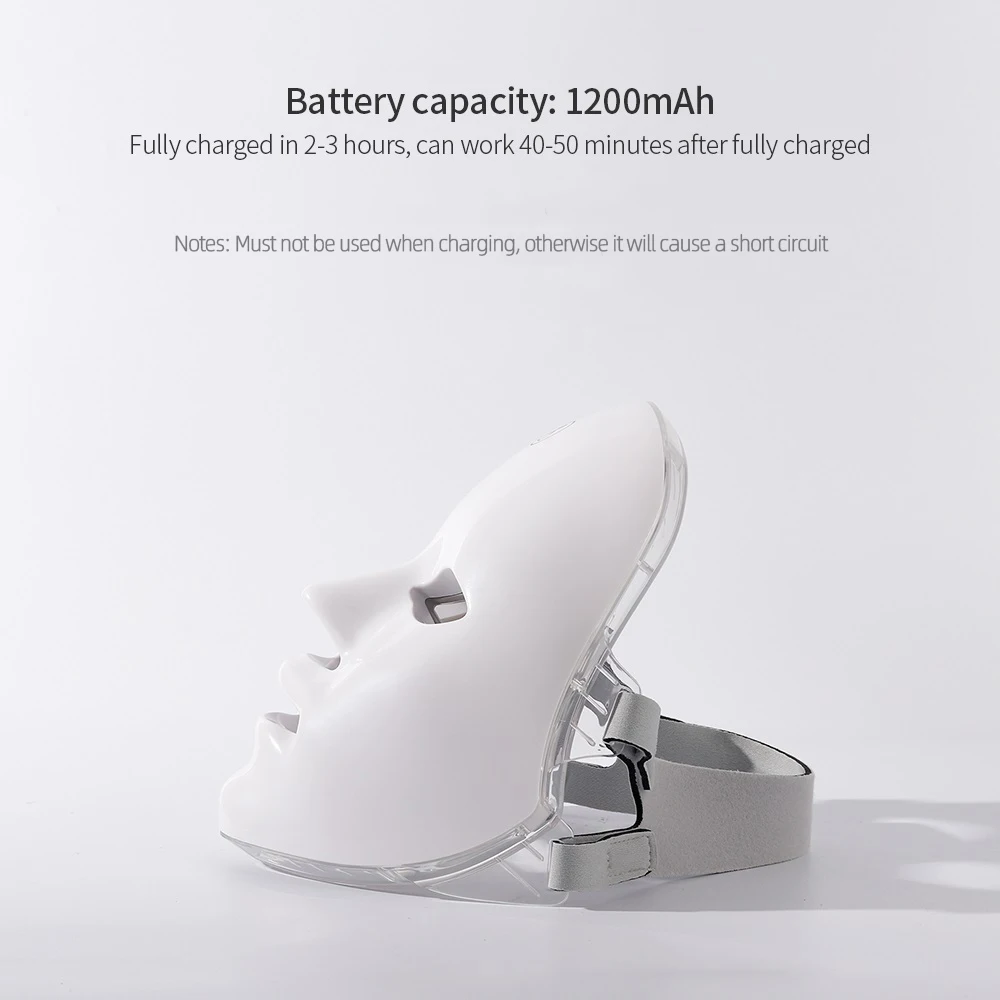 usb charge 7colors led facial mask photon therapy skin rejuvenation anti acne wrinkle removal skin care mask skin brightening free global shipping