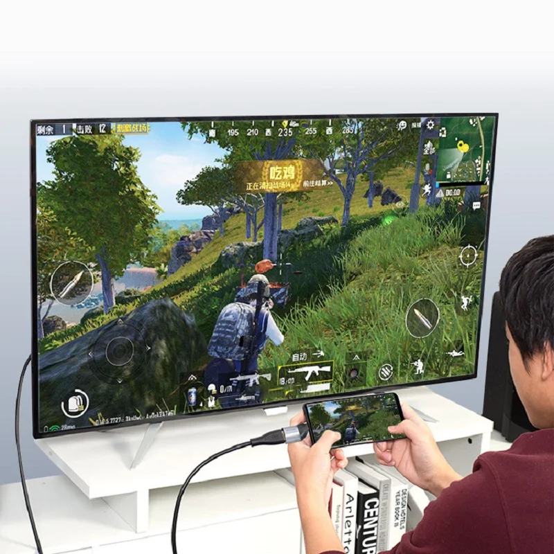 Переходник с USB Type C на HDMI-совместимый адаптер 4K штекер гнездо VGA DP 8K кабельный