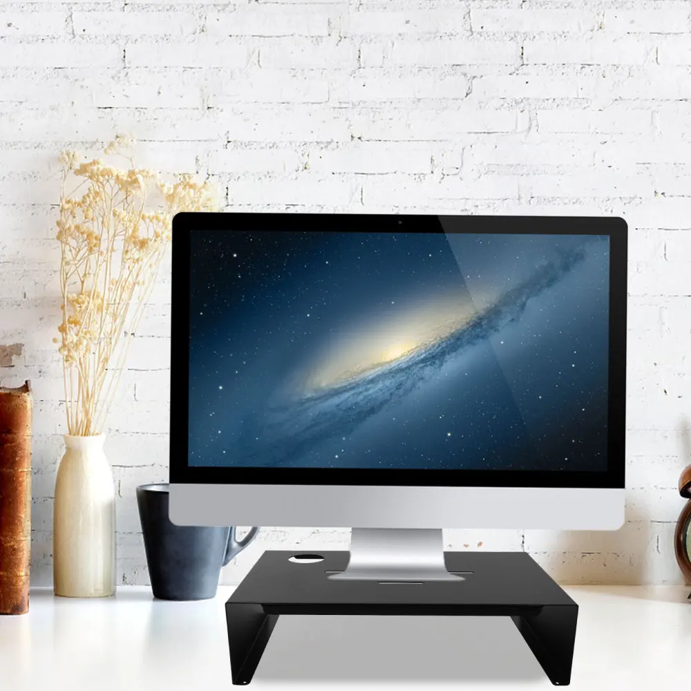 

Desktop Monitor Steel Stand Computer Screen Riser Laptop Stand Base Holders