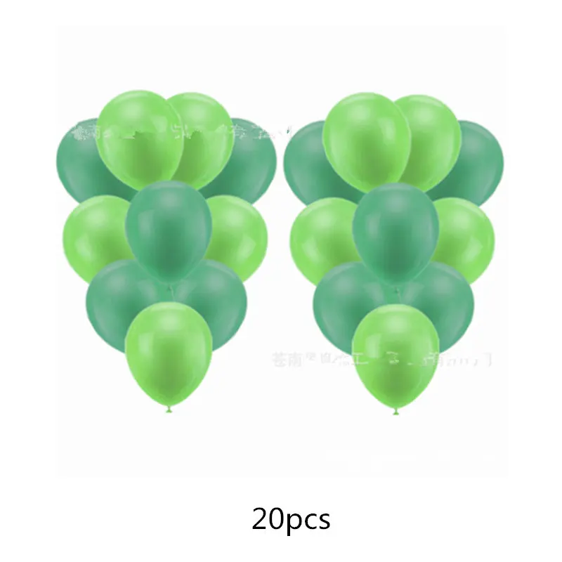 balloon 20pcs Вечерние украшения в виде животных в джунглях, капкейки, тарелки, чашки, украшения для вечеринки на день рождения, детские подарки для мальчиков, вечерние украшения - Цвет: balloon 20pcs