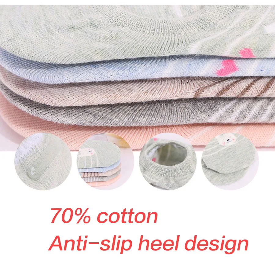 Носки женские хлопковые с забавным рисунком Банни медведя кота |