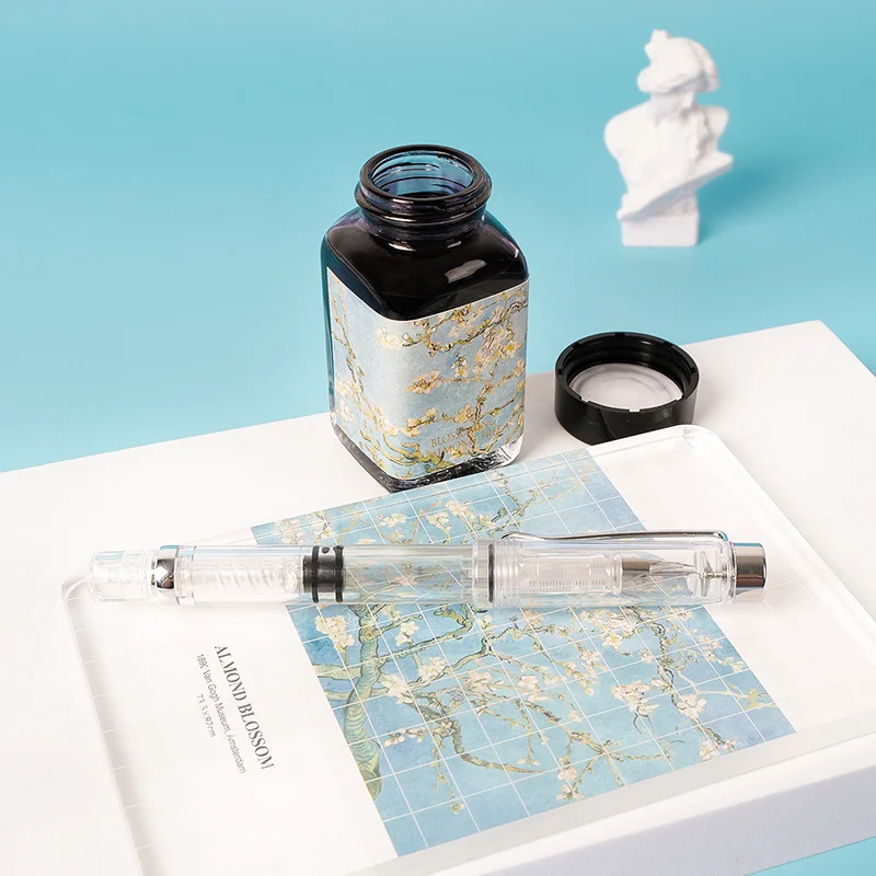 Tanie Banmi Master Van Gogh Seria Atrament Czarny Niebieski Czarny Czerwony Kolorowy Atrament Nie Węglowy Nieblokujący Atrament Do Długopisów