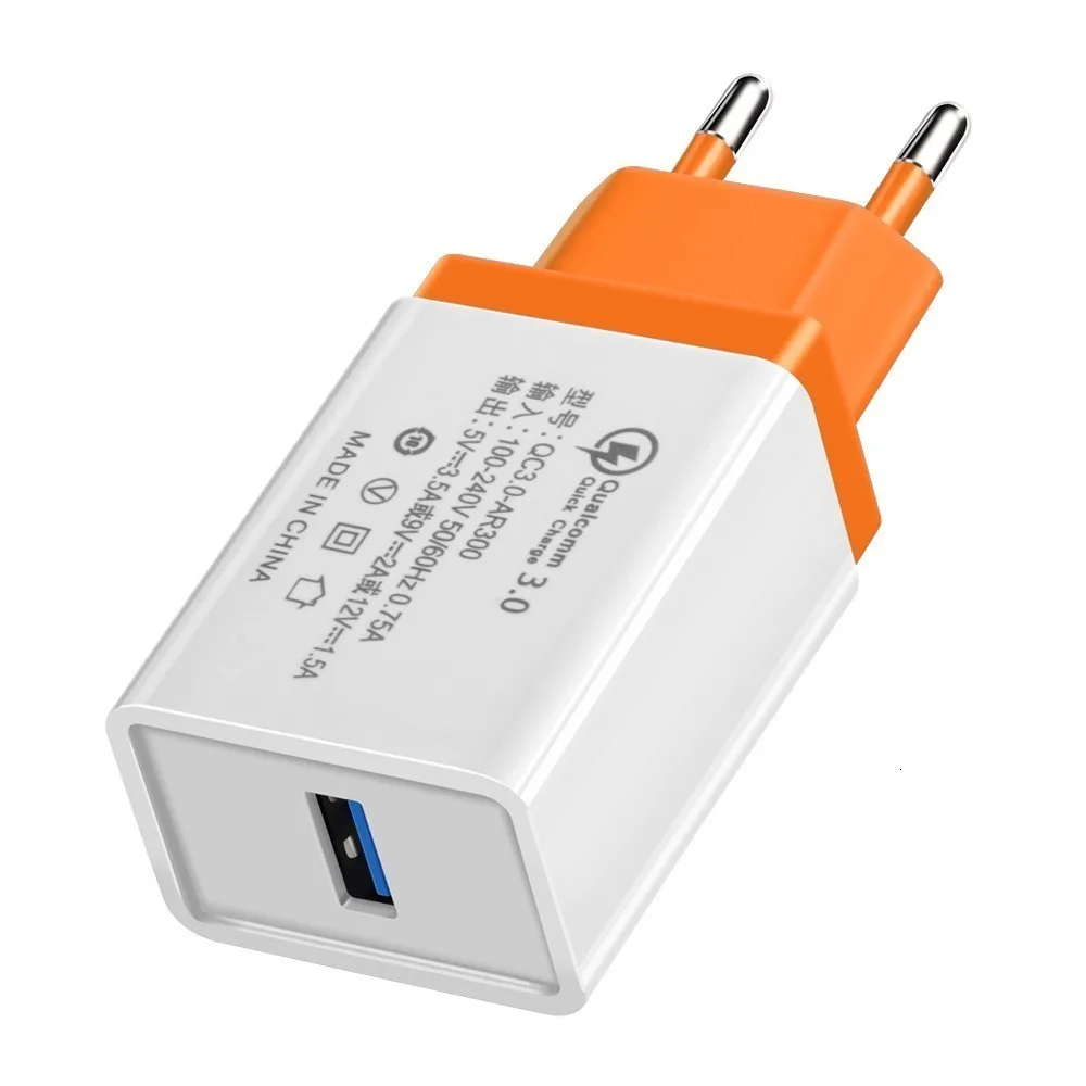 USB быстрое зарядное устройство 5 В 3.5A EU QC 3,0 USB настенное зарядное устройство адаптер Быстрая зарядка 3,0 зарядное устройство для телефона s для iphone XS Xiaomi samsung huawei