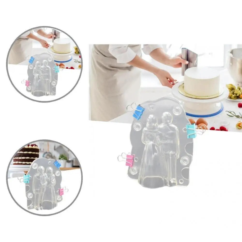 

Convenient Pastry Mold Durable Plastic Practical Non-stick Chocolate Mold Fondant Mold Baking Mold