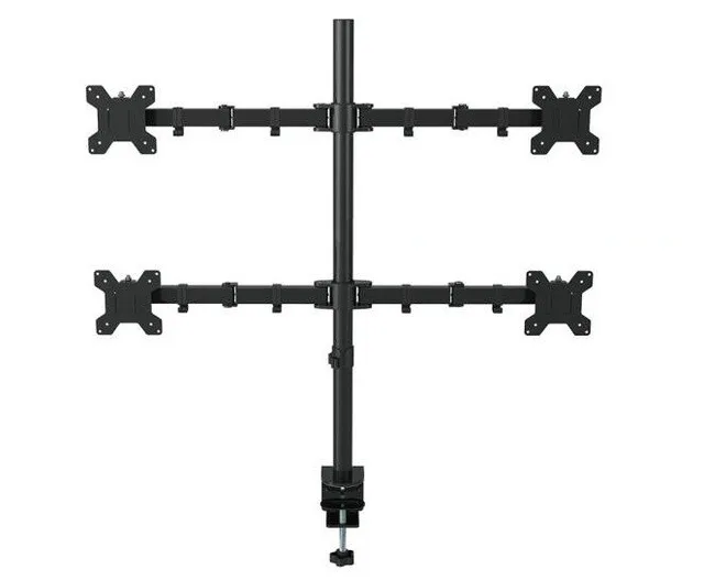 

ML6884 Desktop Stand Full Motion 360 Degree 4 Screens Monitor Holder 10"-27"LCD LED Monitor Mount Arm Loading 9.9kgs Each Head