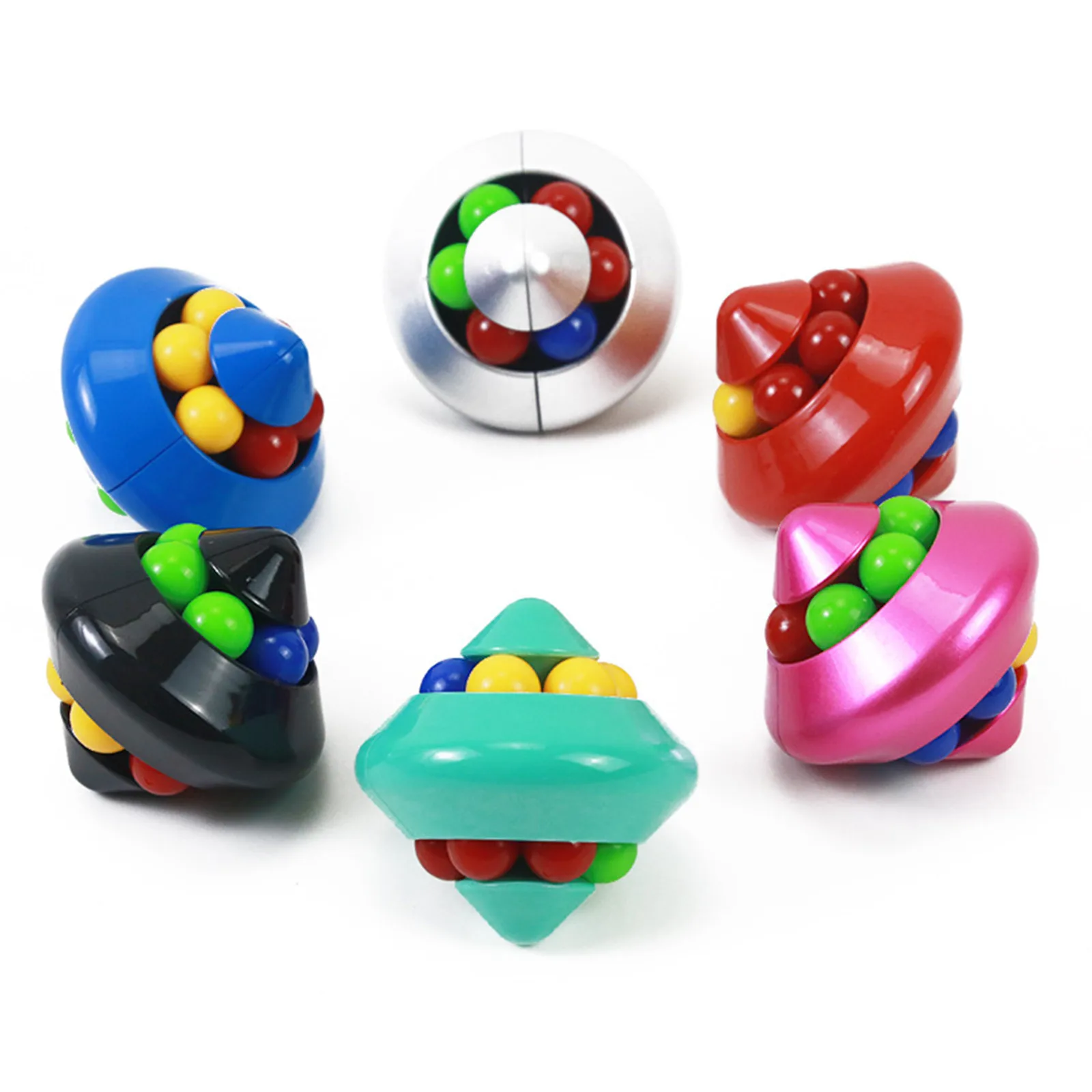 

Simple Dimple Fidget Toys Metal Pinball Educational Toys Rotating Magic Beads Fingertip Relieve Toys Anti-Anxiety Stress Relief